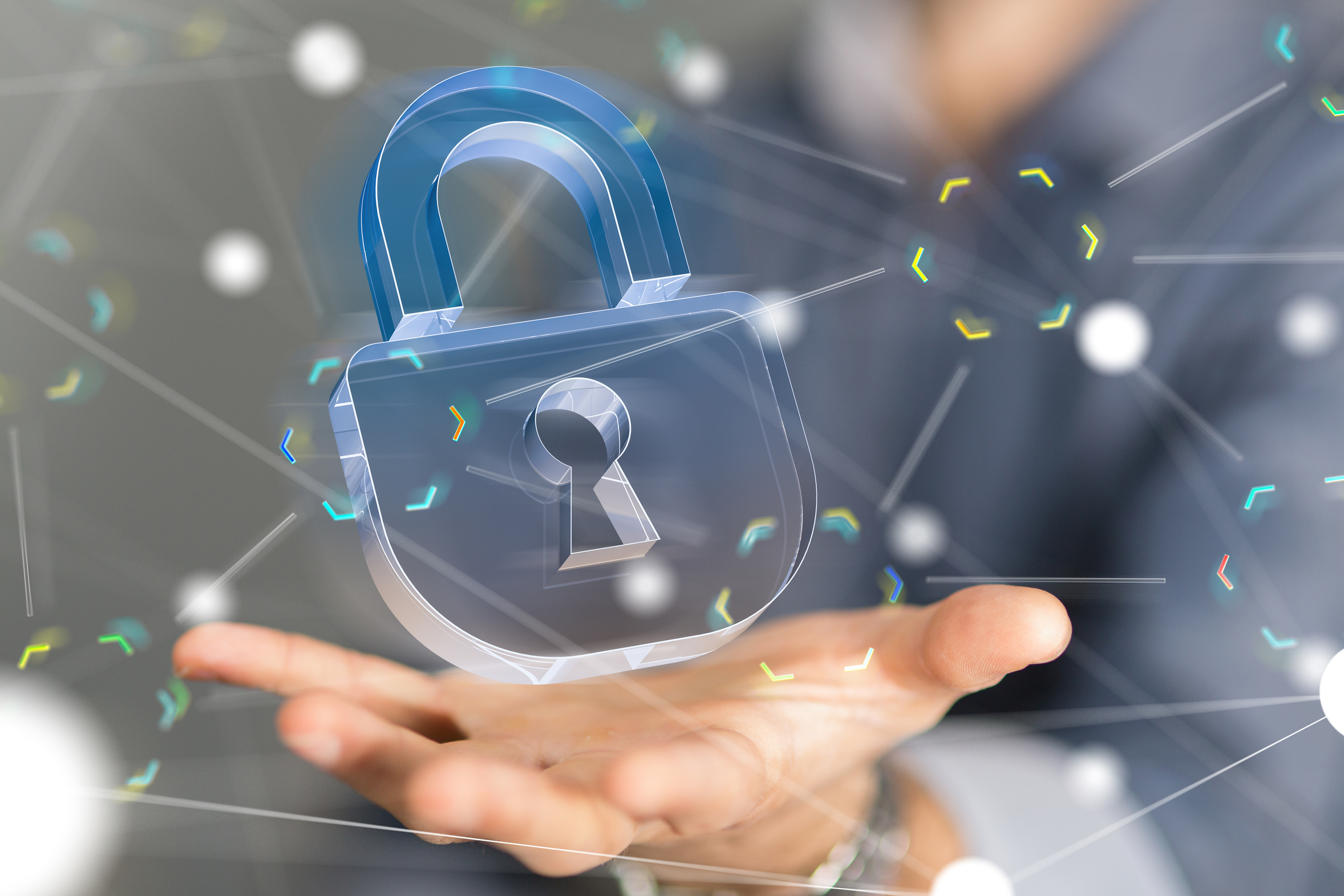 Schloss schwebt über Hand