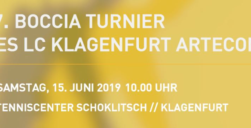 17. Boccia Turnier des LC Klagenfurt ARTecon